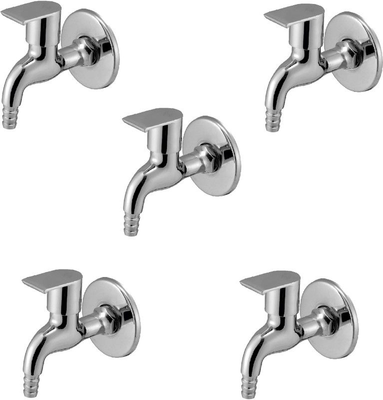 Prestige Waterfall Nozzel Bib Cock Pack Of 5 Finish Chrome platet Tap Made Of Brass Faucet Bib Cock Bathroom Tap Nozzle Cock Faucet  (Wall Mount Installation Type)
