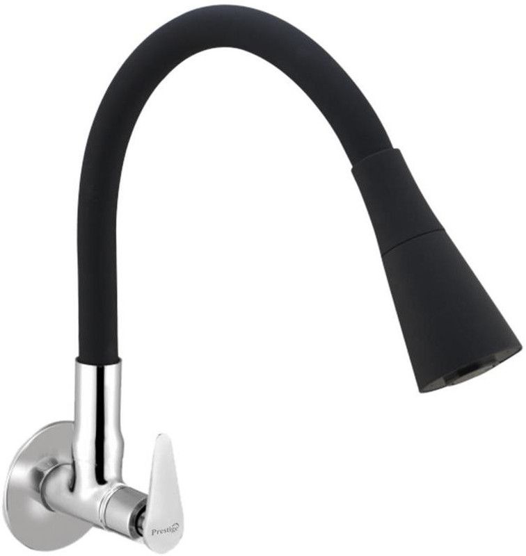 Prestige Slim Flexo SmartBuy Flexible Sink Faucet - Flxo Play (With 360 Degree Flexible Silicon Hose & Dual Flow Pattern) Cold Water Tap Black Pillar Tap Faucet  (Wall Mount Installation Type)
