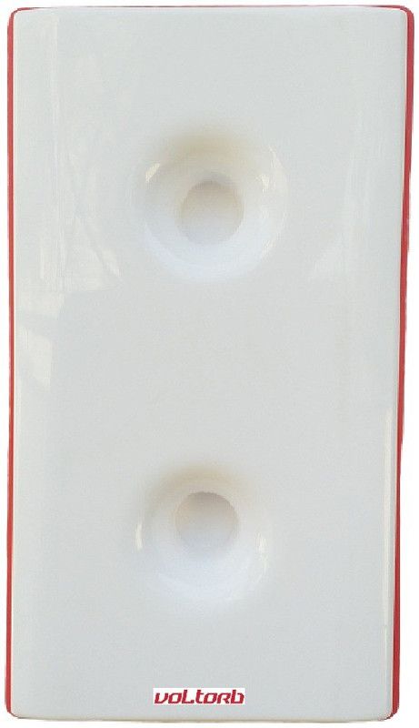 VOLtORb - WOOFER Stereophonic Ding Dong Bell - 1 Ding Dong Tune - Glossy Finish - White Color - Rectangular Shape - 1 Piece Wired Door Chime