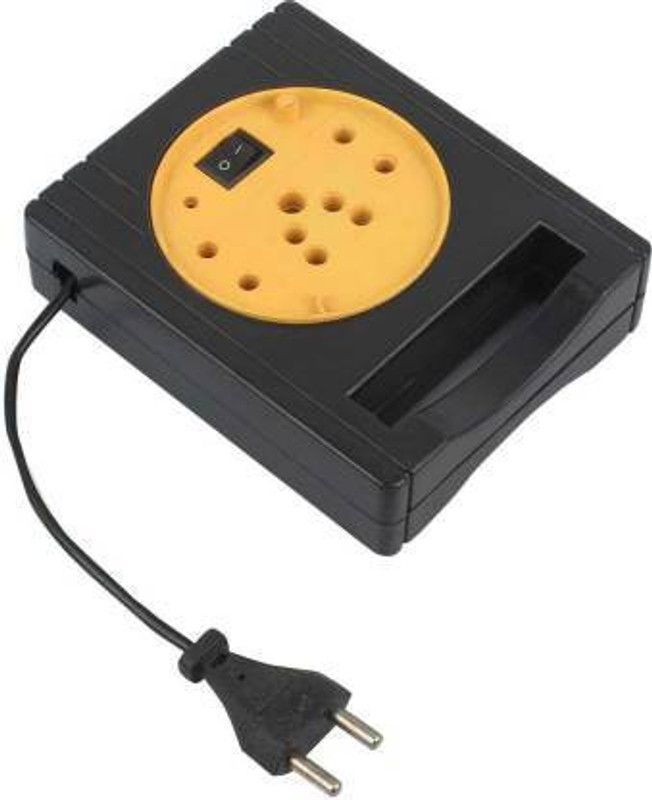 KUNAX extension Board with Switch 3 Socket Extension Boards 3 Socket Extension Boards  (Black, 3 m)