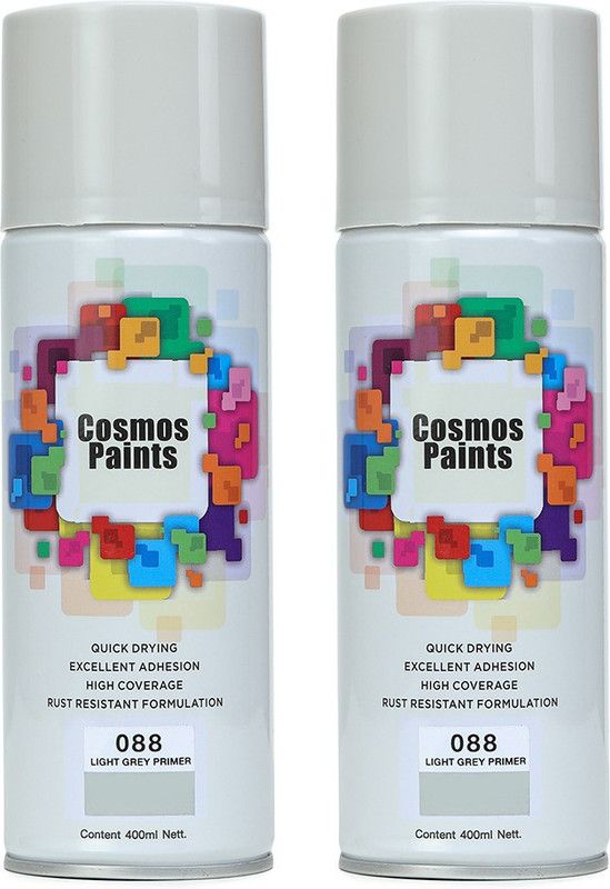Cosmos Paints Pack of 2 Light Grey Primer 400 ML Acrylic Primer  (400 ml)