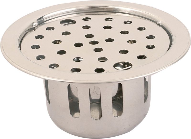 DEALZFORU Floor Stainless Steel Pop-Up Strainer  (10 cm Set of 1)