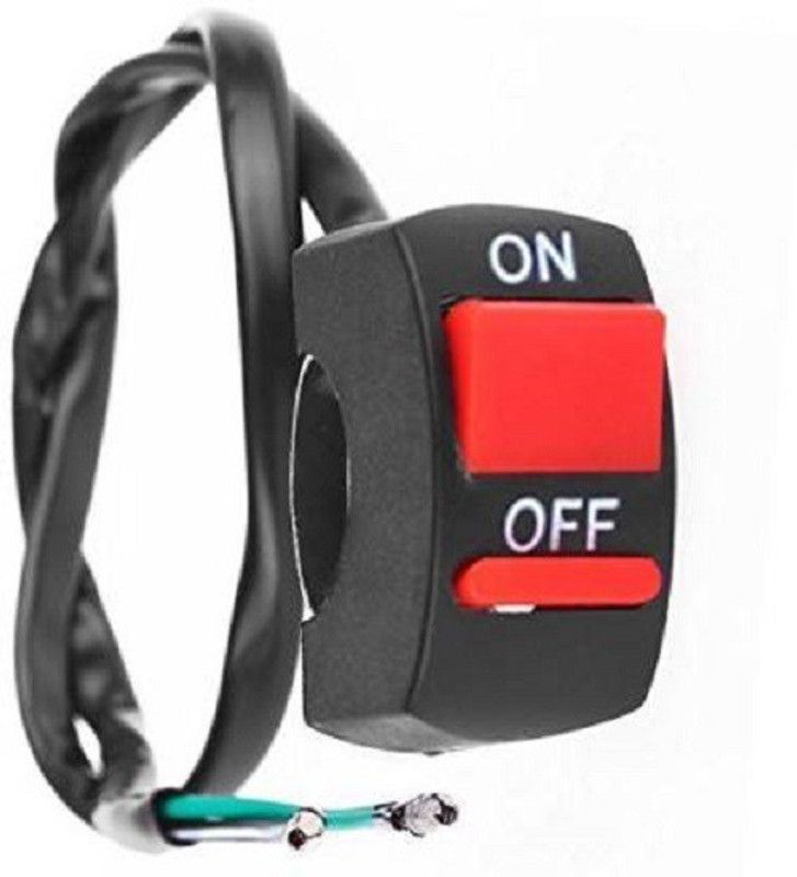 Grab Them All GTA’s Handlebar ON/OFF Universal Switch for Bike, Hazard Switch, Light Switch, 15 A One Way Electrical Switch  (Pack of 1 Number of Switches - 2)