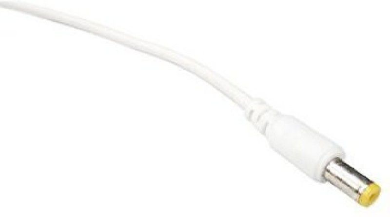 RIVER FOX Male Cable Connector Barrel Jack for CCTV Camera and Strip lights DC POWER CABLE Wire Connector  (White, Pack of 5)