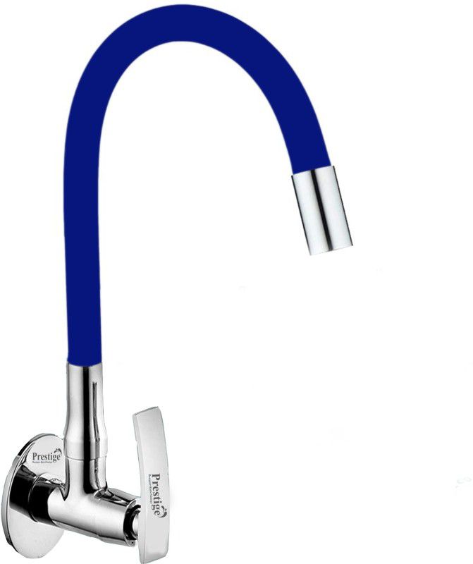Prestige PASSION (Brass) Sink Cock with Silicon Swivel Spout, Blue & Chrome Finish Spout Faucet  (Wall Mount Installation Type)
