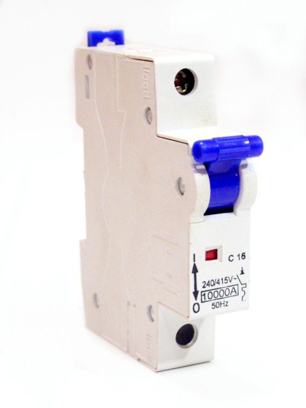 XGMO 16A Single Pole C Curve MCB Power Plug  (White)