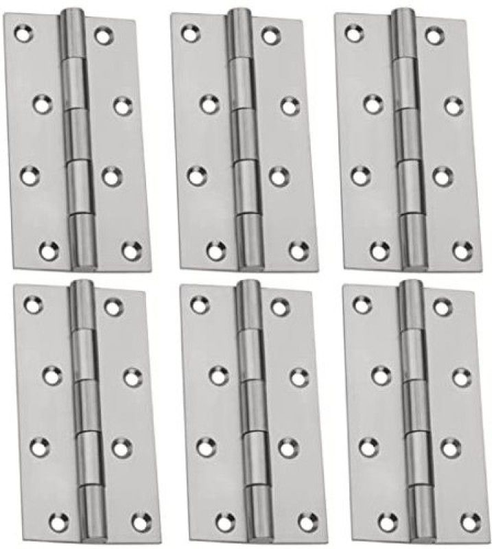 Protex Door Butt Hinges 5''x12 Gauge/2.5mmThickness (SS, Matt Finish, Pack of 8 Pcs)) Butt/Mortise Hinge  (Silver Pack of 6)