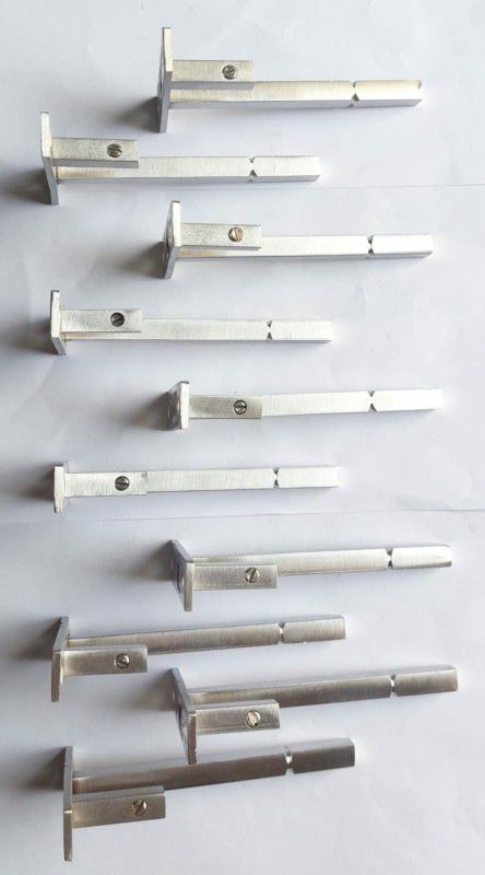 Protex F type shelf bracket 6inch pake of 10/8mm fix(mat finish 6/8/10/12mm) 14cm Shelf Bracket  (Stainless Steel)