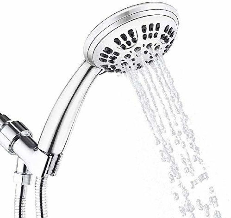 MAYUR OCICH G- FLOW BODY SPA HAND SHOWER 127MM (DURABLE) MULTI FLOW (RUBIT CLEANING SYSTEM) WITH 1 MTR FLEXIBLE C.P. TUBE AND HOOK Shower Head