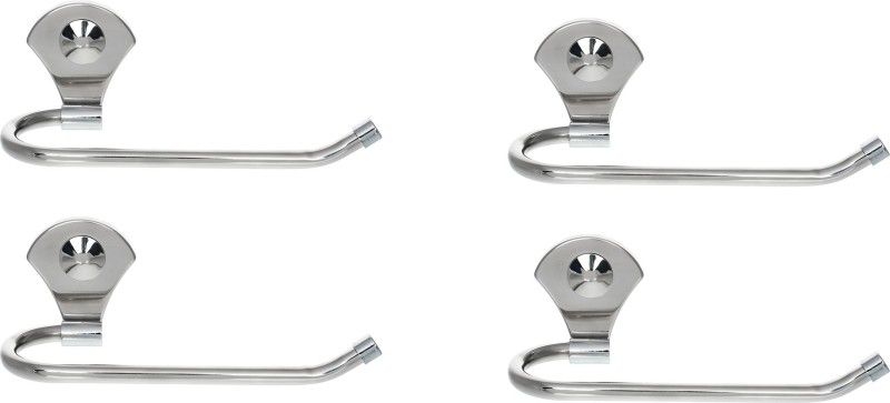 Spiry Stainless Steel Towel Holder/Napkin Ring/Towel Stand/Towel Hanger/Towel Rod(Pack Of 4) Silver Towel Holder  (Stainless Steel)