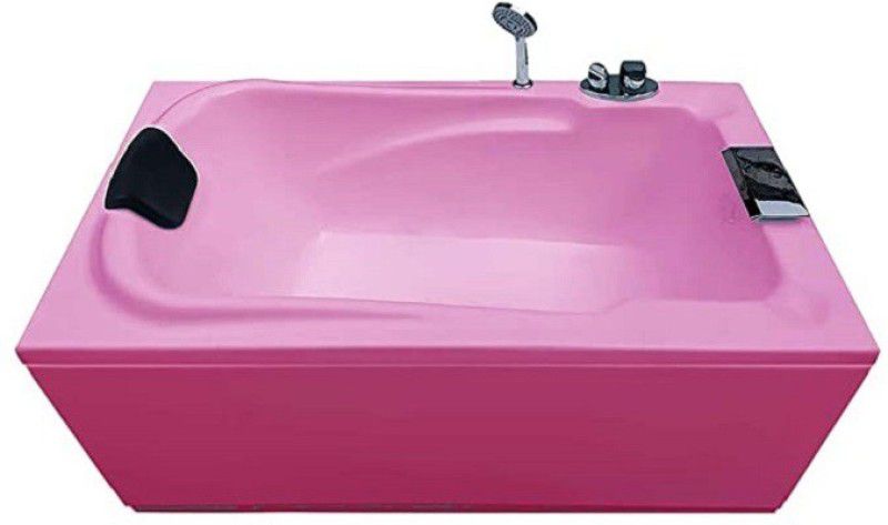 MADONNA Bonn 4.5 Ft Portable Acrylic with Filler System - Pink Free-standing Bathtub  (100 or Above L)