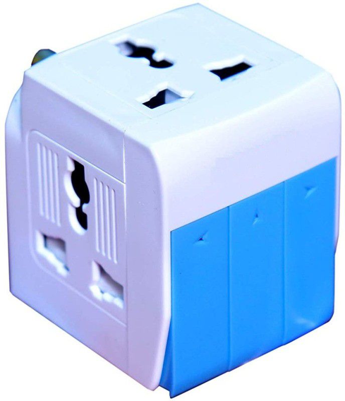 SEASPIRIT Multi Plug with 3 Switches 3 Sockets and Indicator Three Pin Plug  (White)