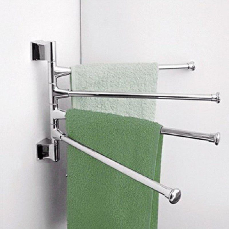KEEPWELL Towel Rack/Towel Bar/Bathroom Accessories 12 inch 4 Bar Towel Rod  (Stainless Steel Pack of 1)