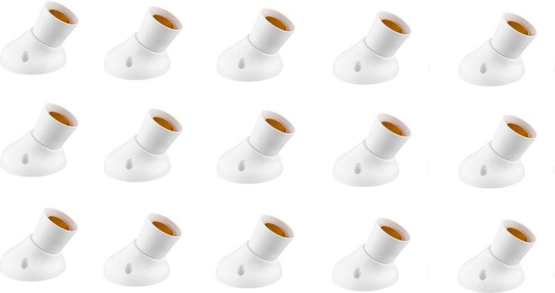 Electro Factory Deluxe Angle Bulb holder - Pack of 15 Plastic Light Socket  (Pack of 15)