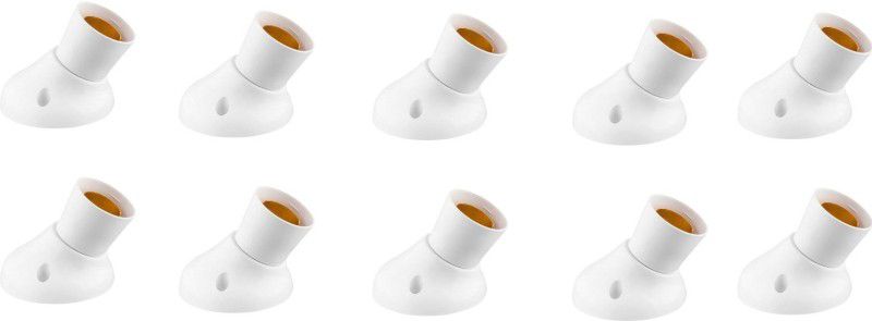 Electro Factory Deluxe Angle Bulb holder - Pack of 10 Plastic Light Socket  (Pack of 10)