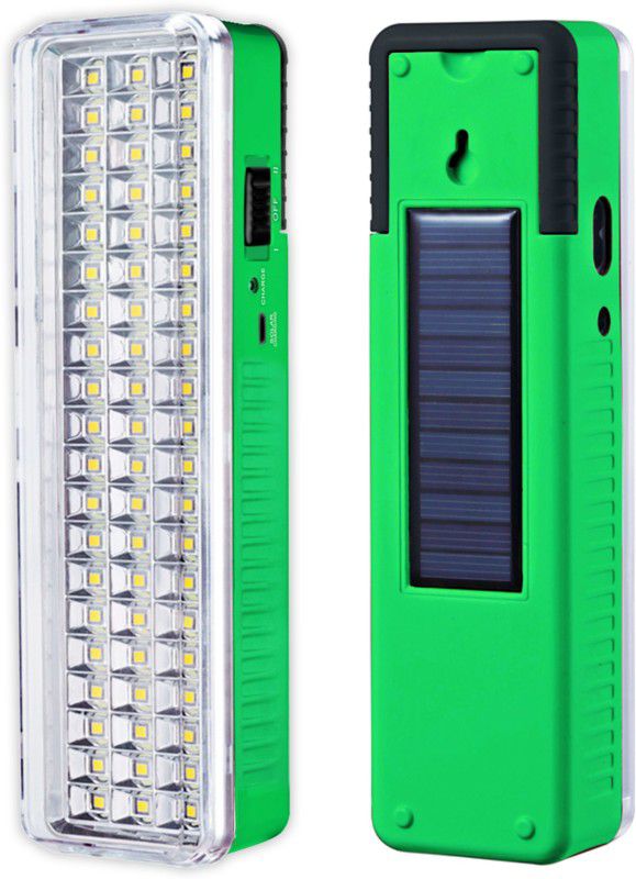 Pick Ur Needs 60 Led High Bright Light With Solar Charging Lantern Emergency Light Solar Light Set  (Wall Mounted Pack of 1)