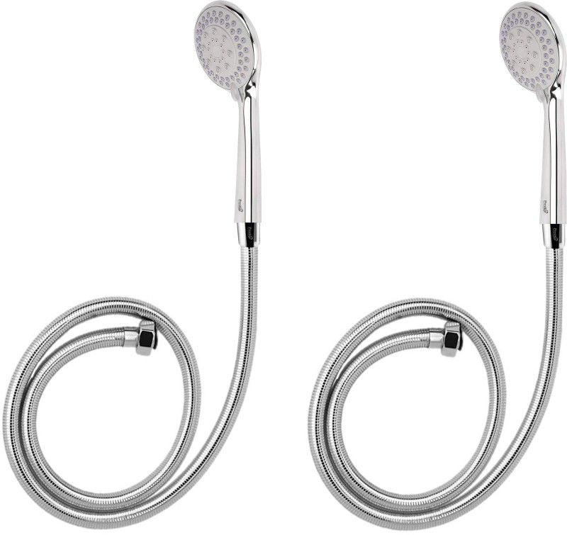 Prestige 5 Function C-2 (ABS) HAND SHOWER With 1mtr Flexible PVC Tube And Wall Hook-(Set of 2) Shower Head