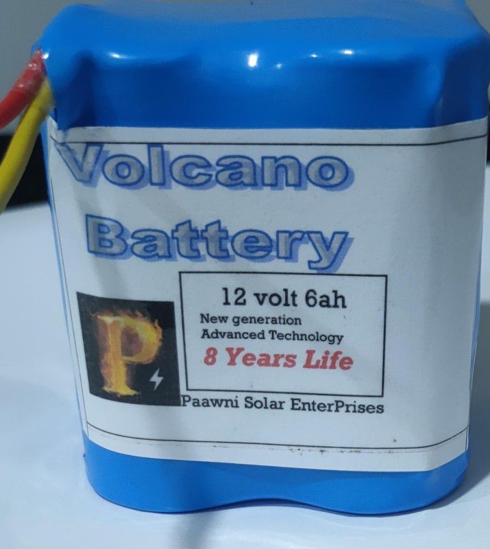 xtt Volcano12V6Ah Lithium Solar Battery  (12 V)