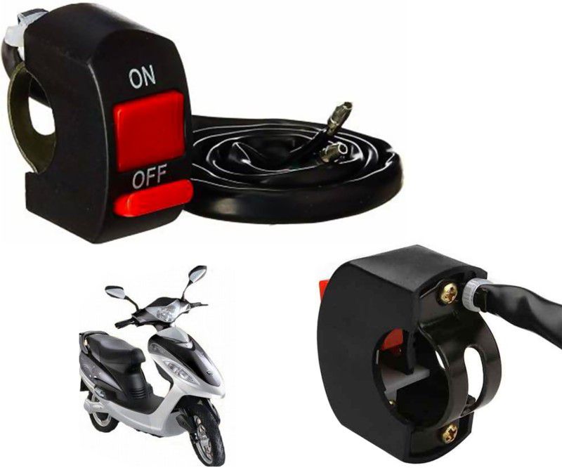 Auto Kite Off On Switch Head Light Fog Light Double Control Bike On/Off Handlebar Switches Bsa Motors Diva 15 A Two Way Electrical Switch  (Pack of 1 Number of Switches - 2)