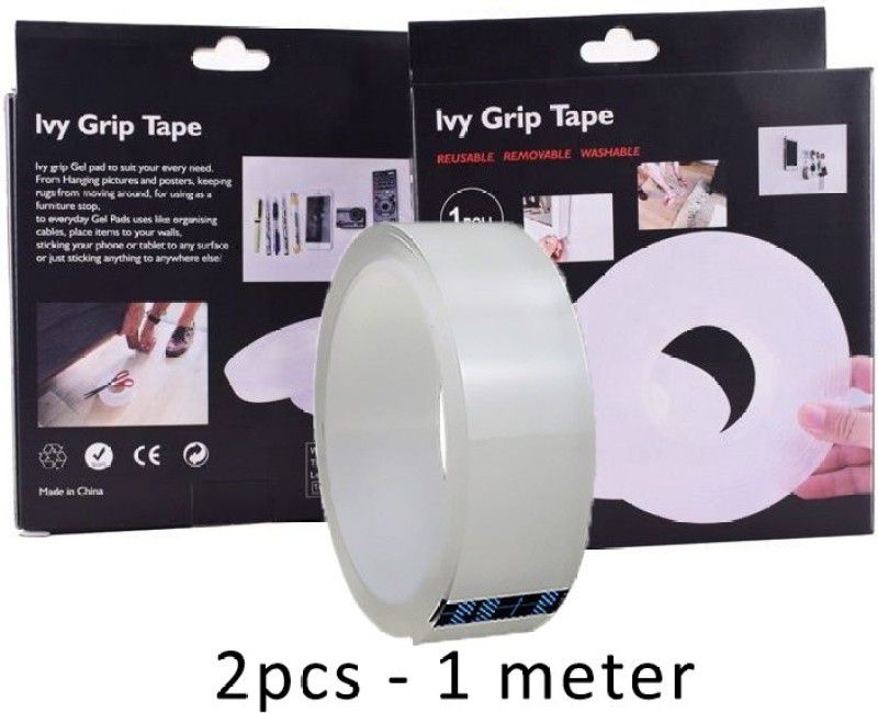 OYD Ivy Grip Magic Tape (Multicolor) (Pack of 02) 1 m Anti Slip Tape  (White Pack of 1)