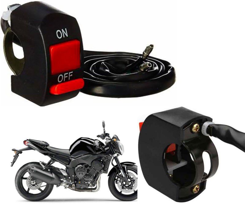 Auto Kite Off On Switch Head Light Fog Light Double Control Bike On/Off Handlebar Switches Yamaha FZ 1 15 A Two Way Electrical Switch  (Pack of 1 Number of Switches - 2)