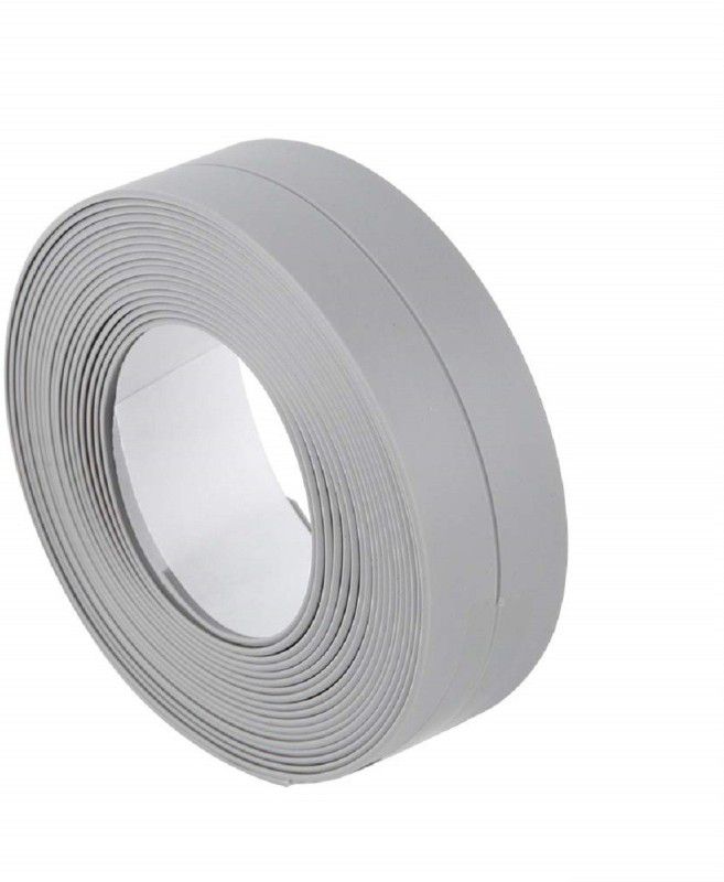 HENIJ Caulk Tape , PVC Self Adhesive Caulking Sealing Tape for Home 3.2 m Single Sided Tape  (Grey Pack of 1)