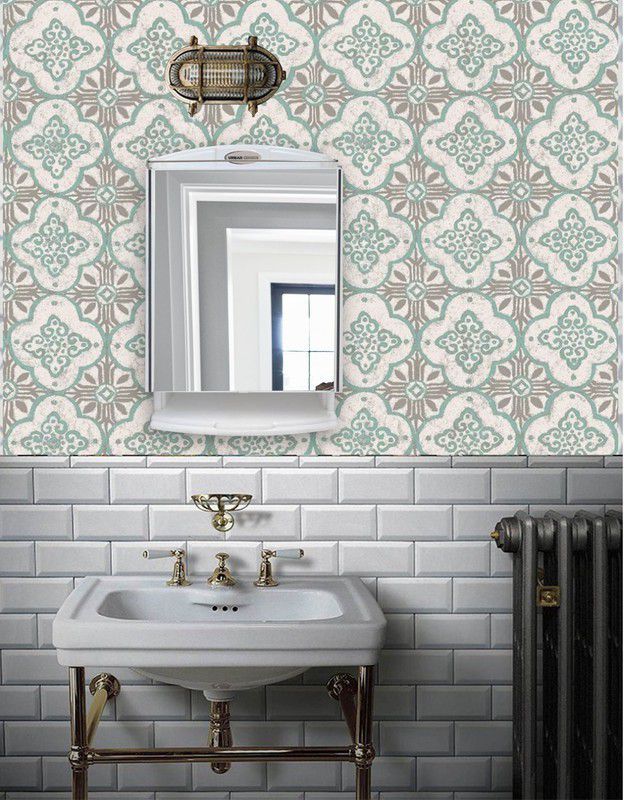 URBAN CHOICE Model Saffire Shelf Cabinet Bathroom Mirror  (Rectangle Finish : Glossy)