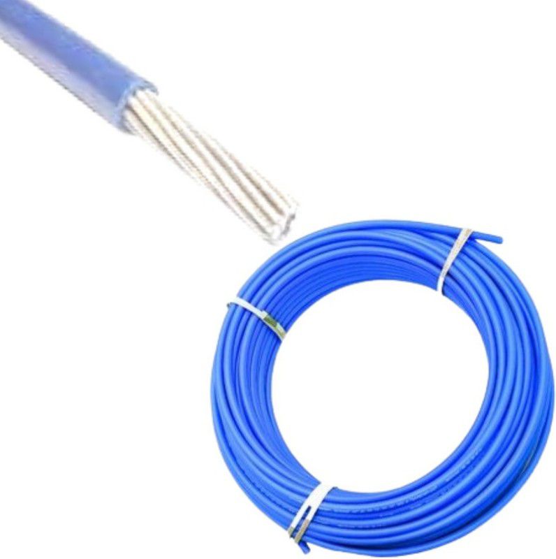DRUMSTONE PVC Aluminium Heavy Quality 1 sq/mm Blue 75 m Wire  (Blue)