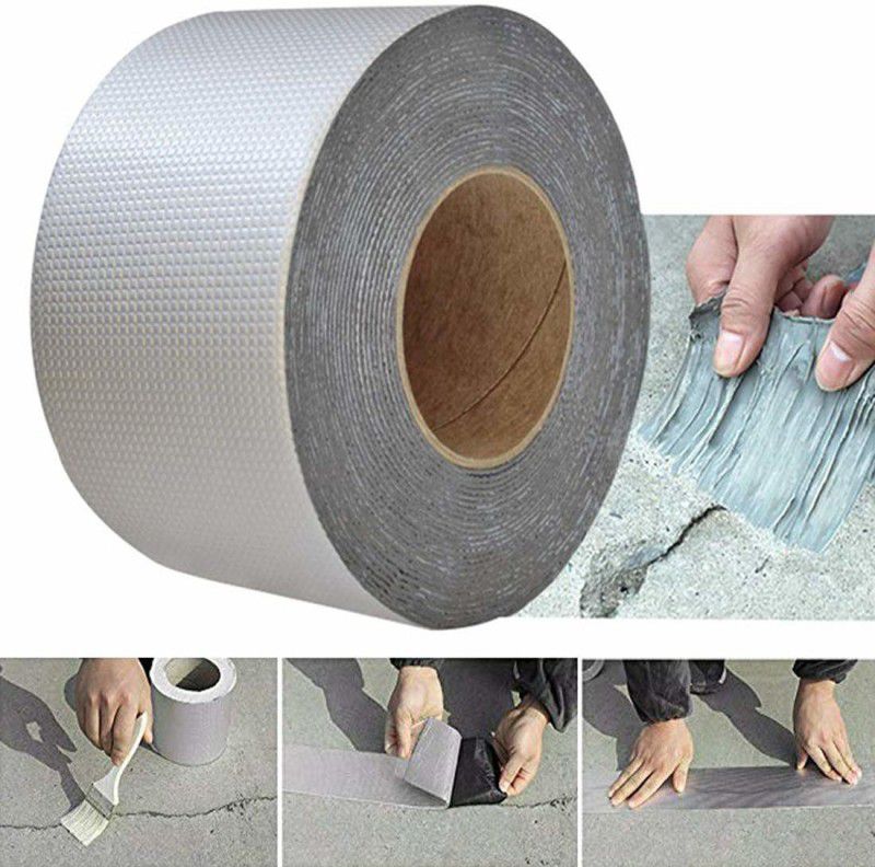 HAmaz Aluminium Foil Tape UV Protection_18 5 m Duct Tape  (Silver Pack of 1)