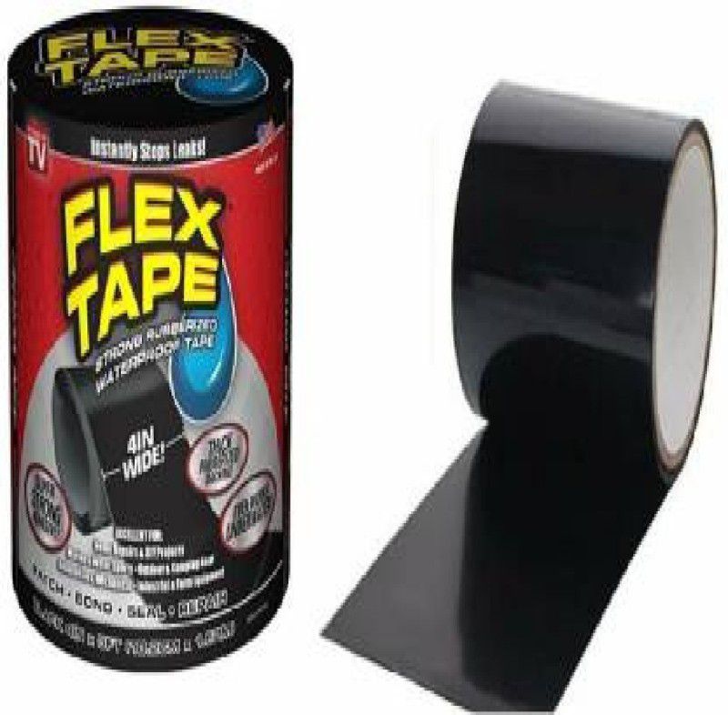 aaryason Super Strong Waterproof Tape for Seal Repair_190 1.52 m Floor Marking Tape  (Black Pack of 1)