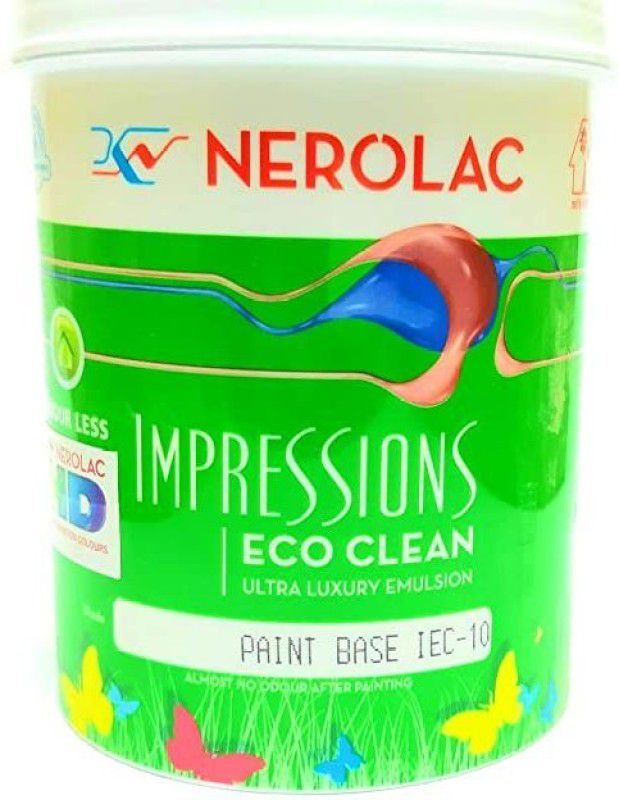 DISTRIBUTORS SHYAM Nerolac Impression HD Eco Clean Ultra Luxury Emulsion (Yellow Base, 1 L Pack Yellow Emulsion Wall Paint  (1 L)