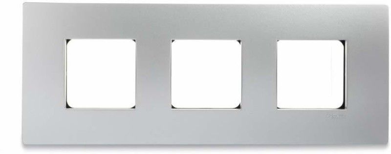 Schneider Electric Opale-6 Module Grid and Cover Plate(Pack of 5) Wall Plate  (Silver)