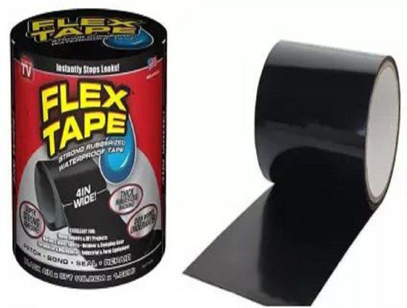 aaryason Super Strong Waterproof Tape for Seal Repair_288 1.52 m Floor Marking Tape  (Black Pack of 1)