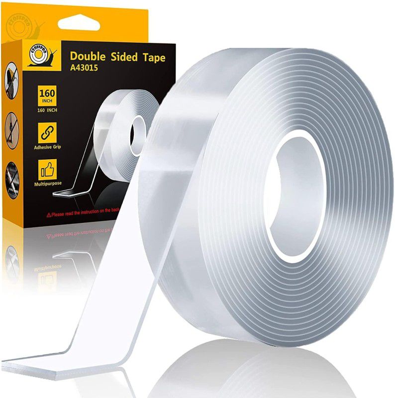 NANO B099QCBKML 3 m Double-sided Tape  (Clear Pack of 1)