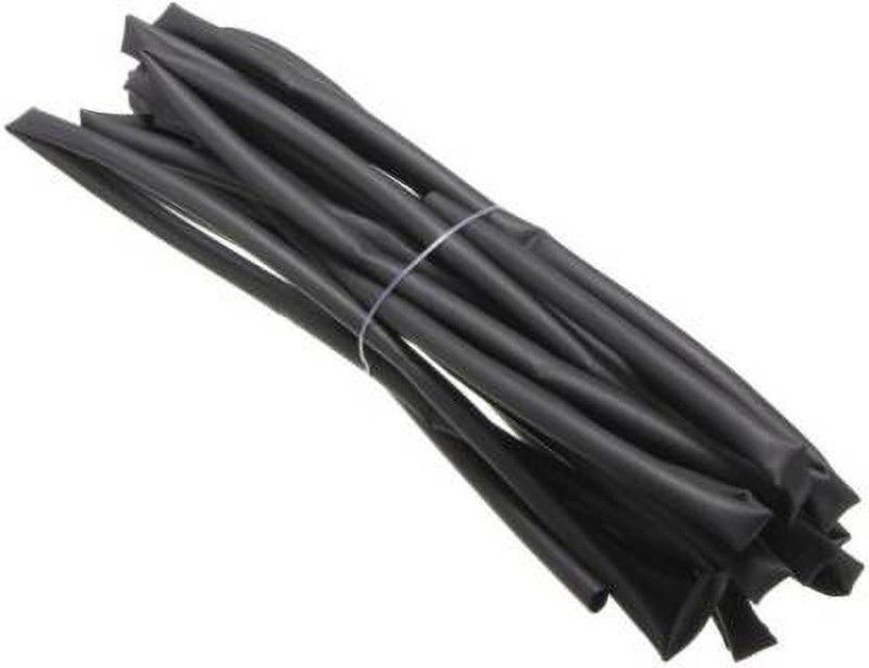 RPI SHOP - 5 Meters in total Heat Shrink Tubes: 1 Meter each 2mm, 3mm, 4mm, 5mm & 6mm Polyolefin 2:1 Sleeve for Wrap - Black Heat Shrink Cable Sleeve  (2 mm)