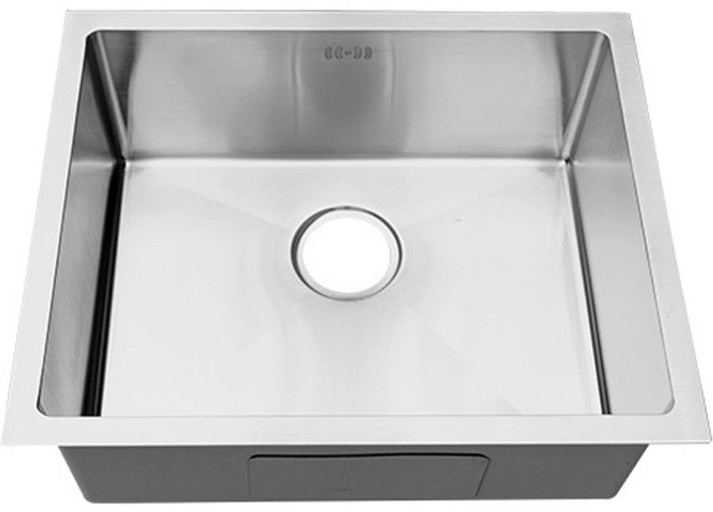 tantia Nenoware Royal 24x18x10 Single Bowl Handmade Kitchen Sink, Brushed Finish Vessel Sink  (Grey)