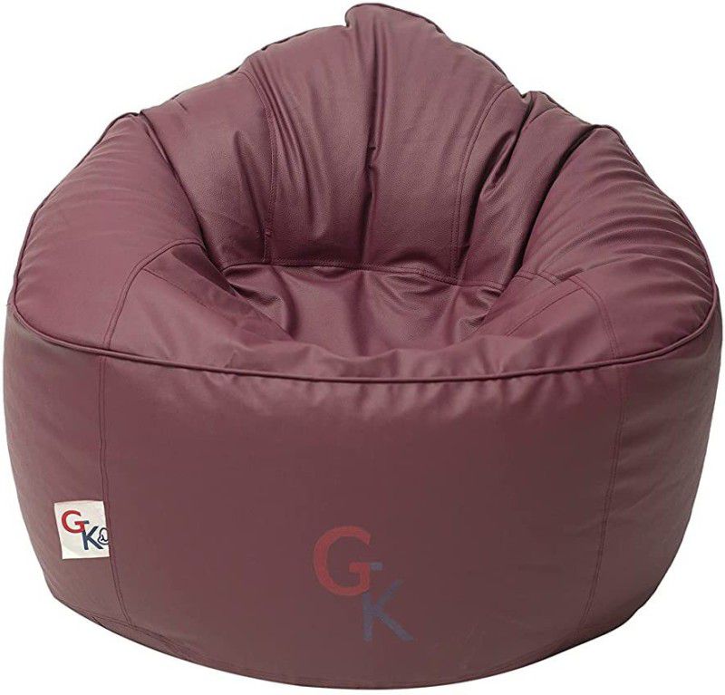 GTK GTK Bean Bag Mudda with Beans Filled/fillers (Filled with Beans) (Maroon,XXXL) Sofa Arm Rest  (Furniture Accessories, Microfibre)
