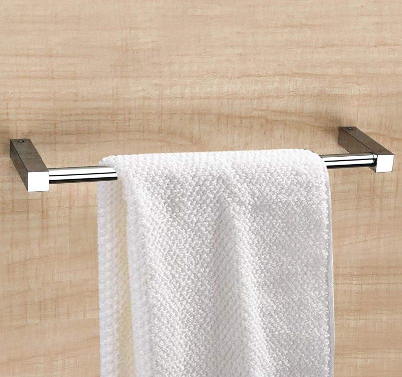Plantex Stainless Steel Towel Hanger for Bathroom/Towel Rod/Bar/Bathroom Accessories(24 Inch-Chrome) 24 inch 1 Bar Towel Rod  (Stainless Steel Pack of 1)