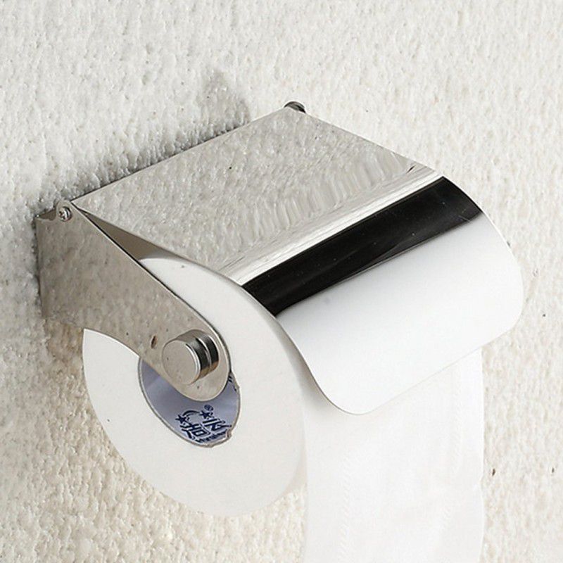 MLD Stainless Steel Toilet Paper Holder  (Lid Included)