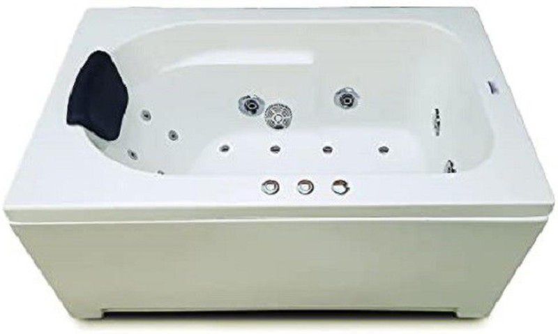MADONNA Prestige 4 Ft Jacuzzi with Bubble Bath and Back Massage - Ivory Free-standing Bathtub  (100 or Above L)