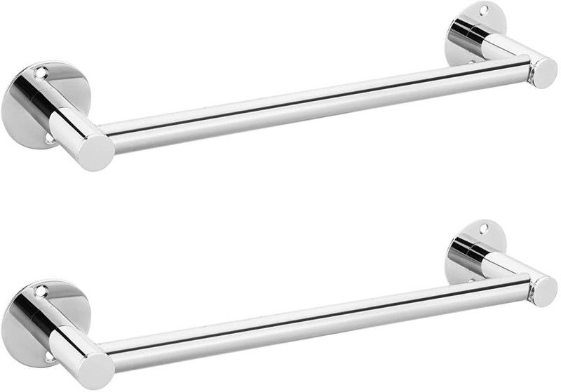 FORTUNE Towel Stand Holder 24 inch 2 Bar Towel Rod  (Stainless Steel Pack of 2)