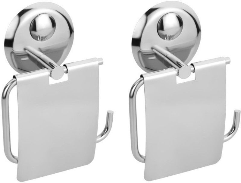 Easyhome Furnish Easyhome Furnish Stainless Steel Toilet Paper Holder/Stainless Steel Tissue Paper Holder Set of 2 Pieces-Creta Stainless Steel Toilet Paper Holder