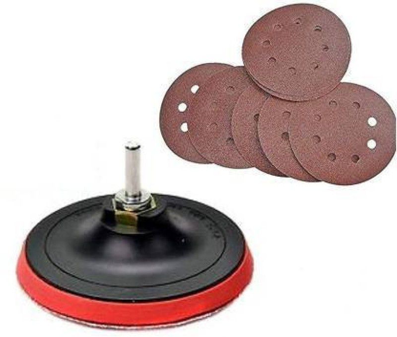 Digital Craft Sanding Disc Pad 5 inch of M10 for angle grinder for Paint & Rust Remover Emery Sandpaper  (P60 Pack of 1)