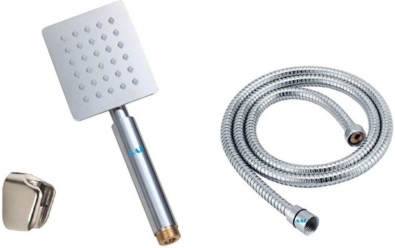 3G DECOR Ultrathin Square Stainless Steel Hand Shower with Hose and Wall Bracket. HAND SHOWER  (Stainless Steel)