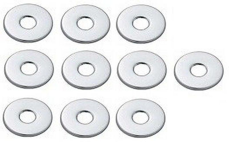 Spazio Premium Quality Stainless Steel Chrome Plated Round Wall Flange (Pack of 10) Plate Flange  (7)