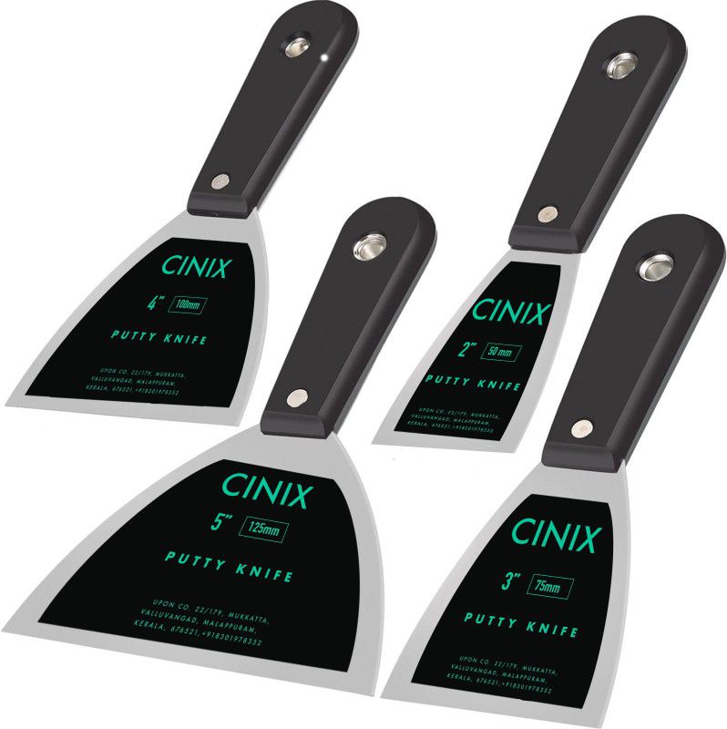 Cinix 2 3 4 5 Flexible Putty Knife  (2 inch, Pack of 4)