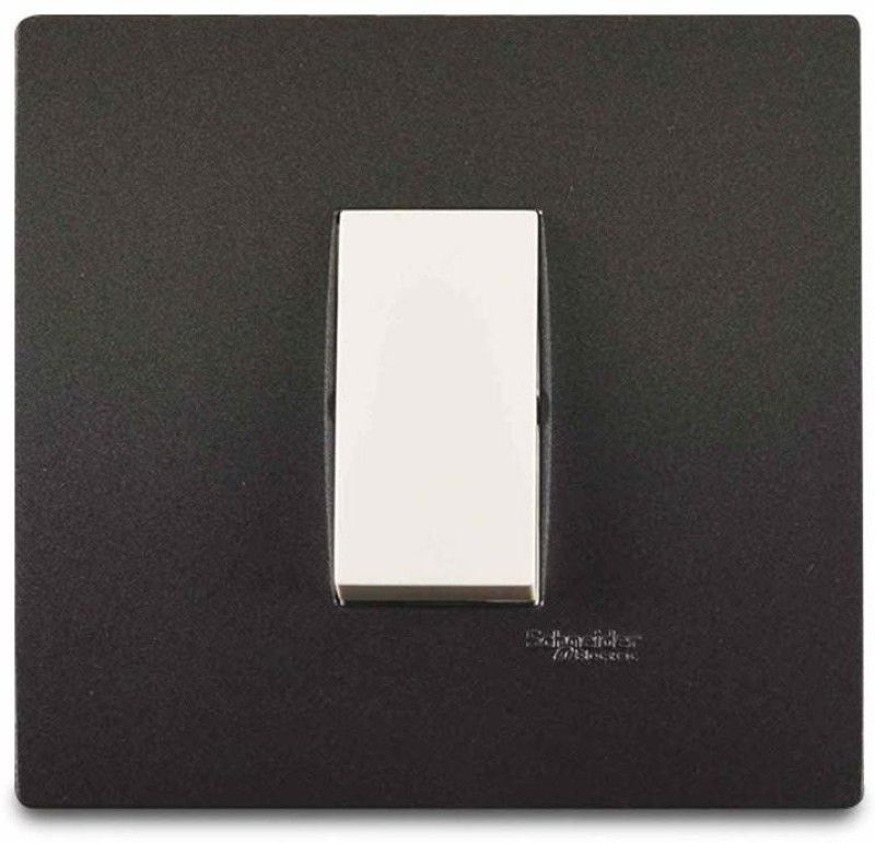 Schneider Electric Opale-1 Module Grid and Cover Plate (Pack of 10) Wall Plate (Black) Wall Plate  (Black)