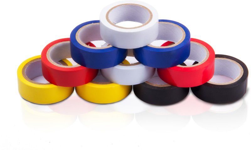 Flipkart SmartBuy 10Pcs Electrical Insulation Tape (Pack of 10)  (Multicolor)