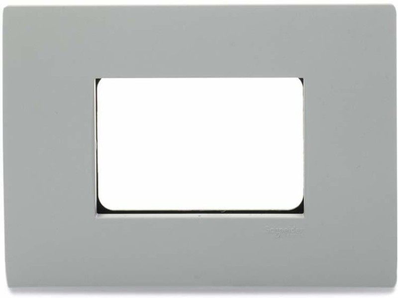 Schneider Electric Opale-3 Module Universal Grid & Cover Plate, Misty Grey (Pack of 10) Wall Plate  (Grey)