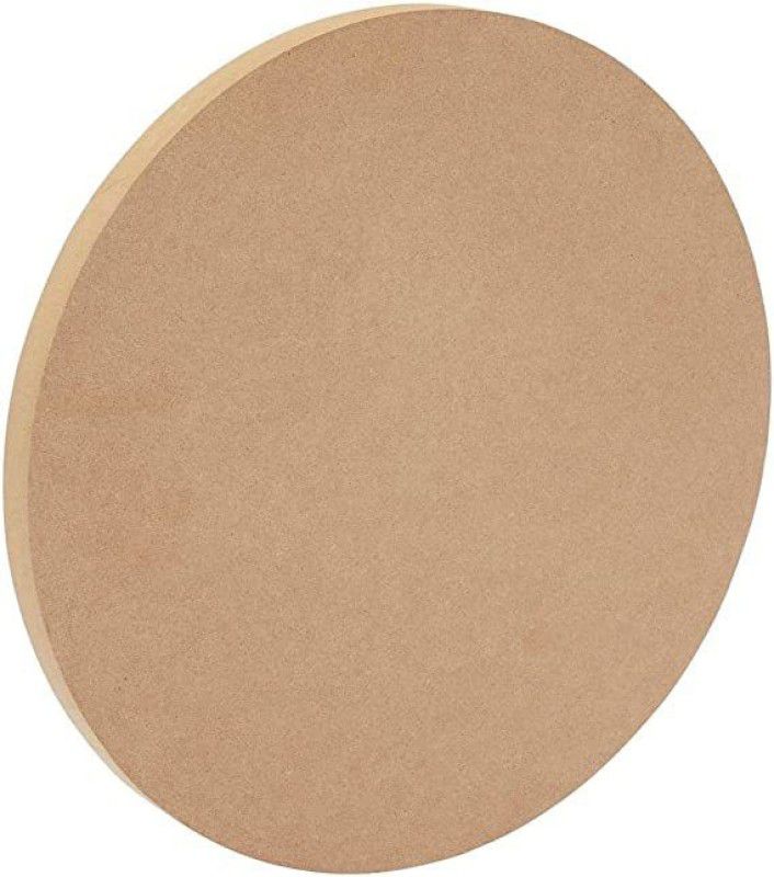 GTS 3 Circles MDF 8 inch Board for Art and Craft-5.5mm Thick Unfurnished Pine Wood Veneer  (20 cm x 20 cm)